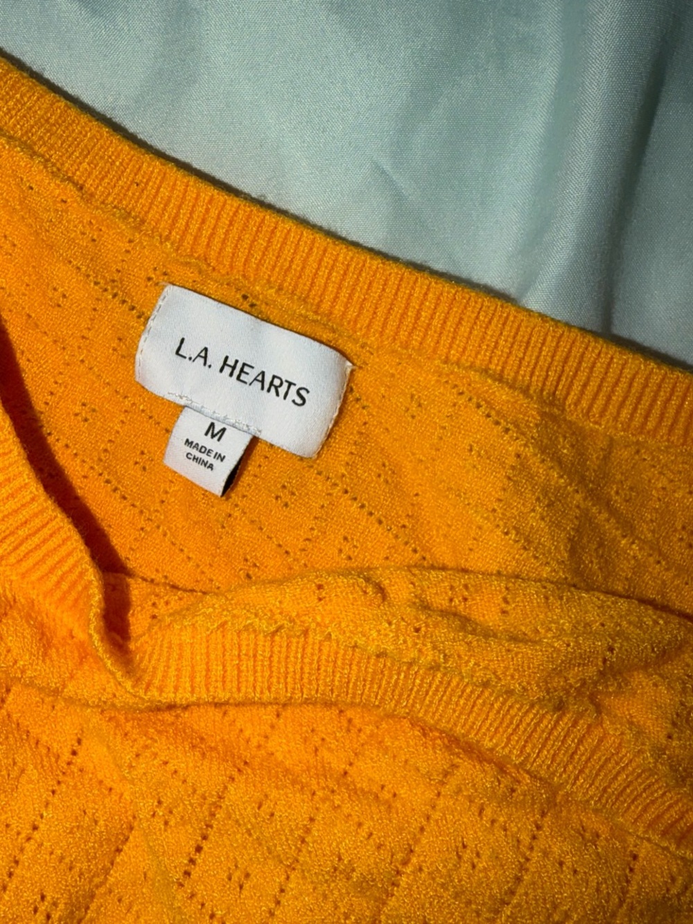 L.A Hearts Pacsun One-Shoulder Knit Tank Top - Bright Orange - Picture 2 of 3